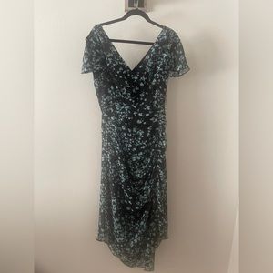 Beautiful black and blue floral dress